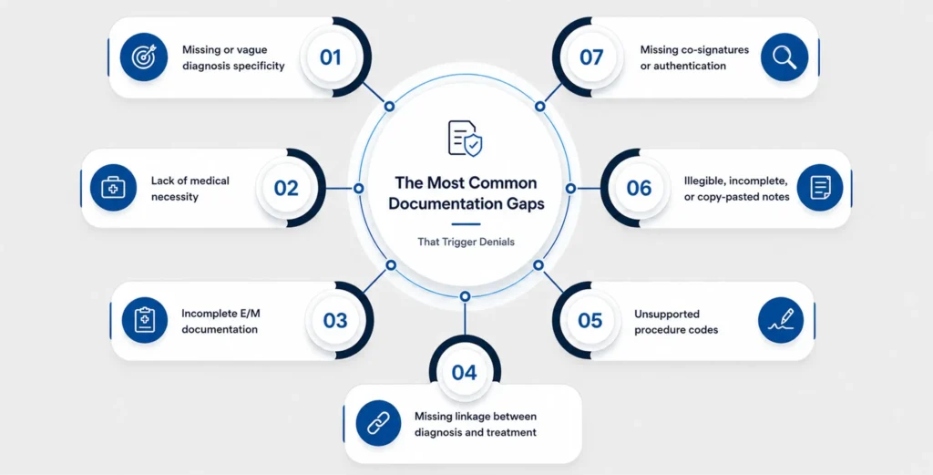 The Most Common Documentation Gaps That Trigger Denials