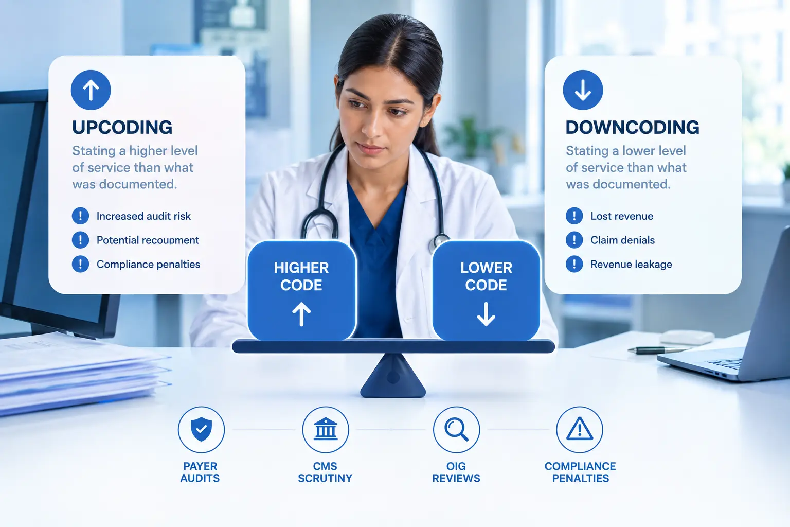 Upcoding vs Downcoding Understanding Compliance Risks